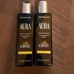 Pure romance massage oil 2 bottles